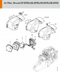 Stihl MS 362 C-M Gasoline ChainsawM-Tronic Spare Parts